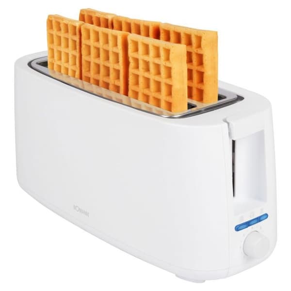 2-fack brödrost Vit 1400W Bomann TA6070CB-Vit