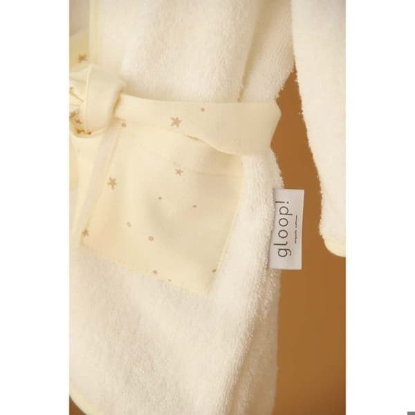 Bebis badrock Gloop! Soft Sky - Vit - 55x86 cm