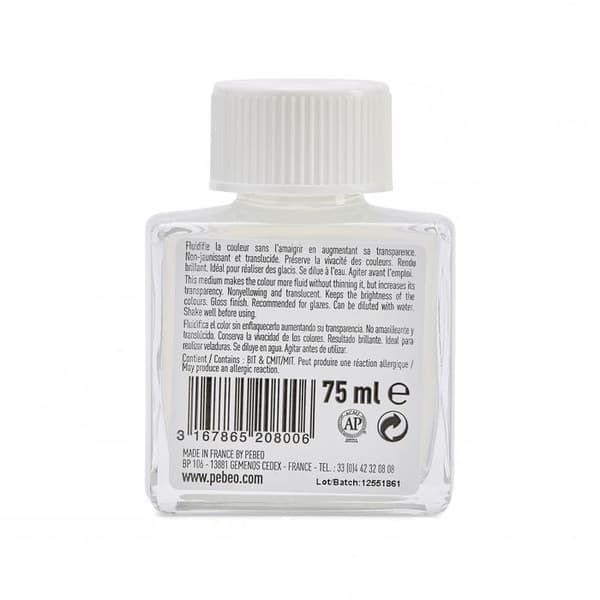 Medium Akryl - PEBEO - Konstnärsakryl - 75 ml - Blank - Ej gulfärgad