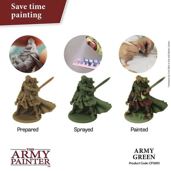 Förbehandling - Army Painter - 2012514 - Militärgrön - Färg
