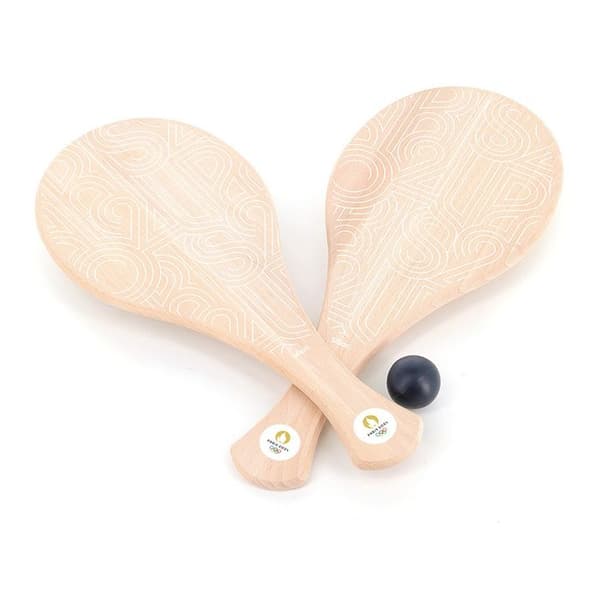Paris 2024 VILAC Beach Rackets - Träracketset med gummiboll