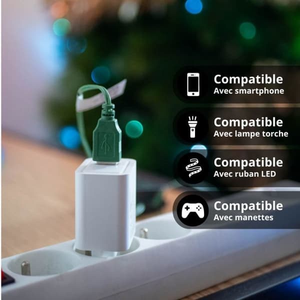 Nätadapter 18W, 2 USB-C / USB-A laddningsportar