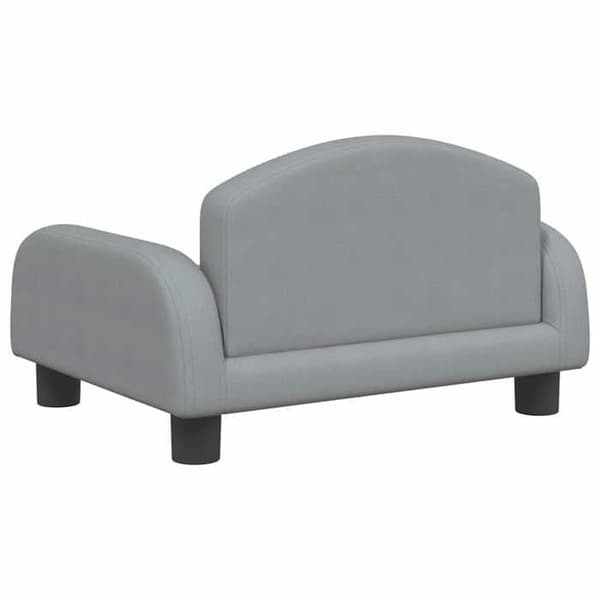 vidaXL Barnsoffa Ljusgrå 50x40x30 cm Tyg 3196369