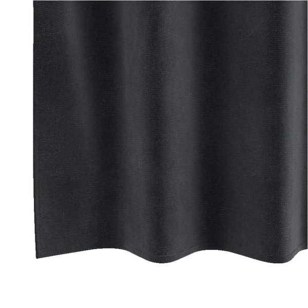 Opaquefördrag - Mörkgrå sammet - 140x140 cm - Ögla - Nutida stil