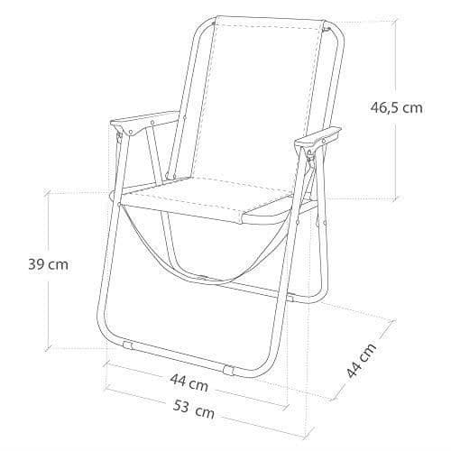 Chaise Fixe - AKTIVE - 53951 - Aluminium - 1 plats - Mörkblå