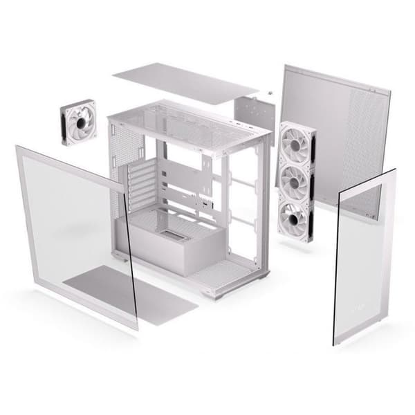 PC-chassi - KRUX - KRXD009 - Vit - Tur - Härdat glas