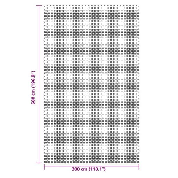vidaXL Tältmatta blå 5x3 m 4008466