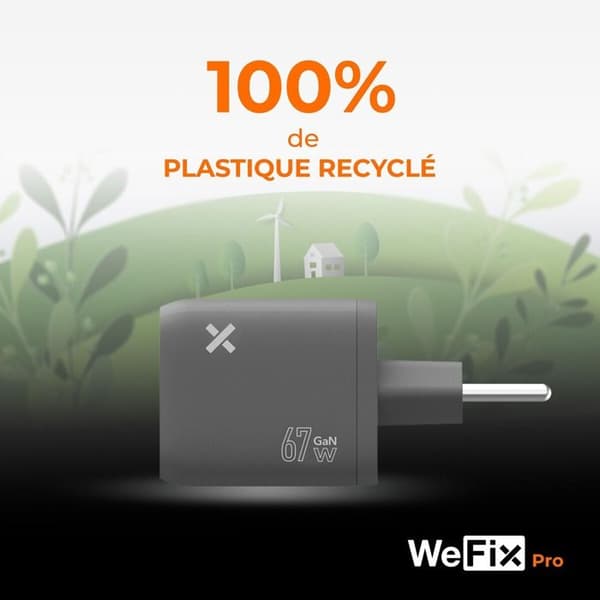 Laddare för mobiltelefon Wefix Pro CV 67W 3USB-C