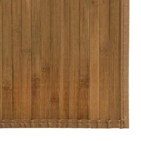 vidaXL Rektangulär matta brun 80x100 cm bambu 376902