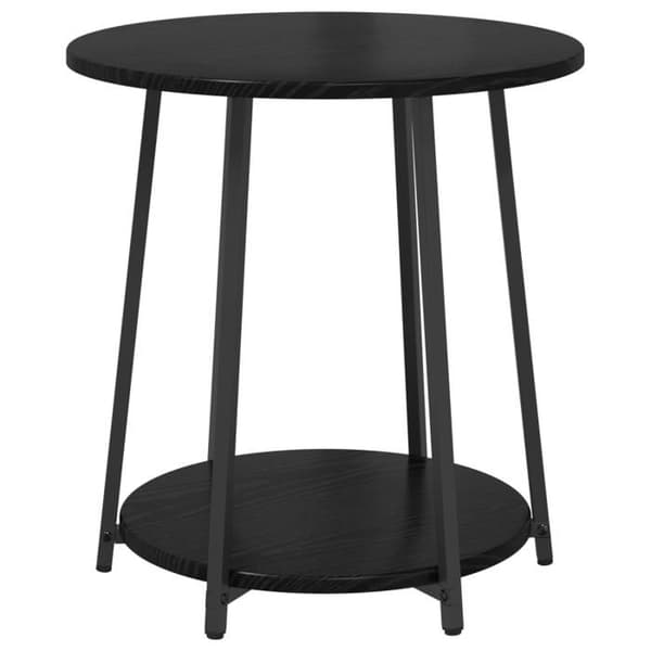 Sidobord - Svart Trä - 50 cm - Modern Design - Lätt montering
