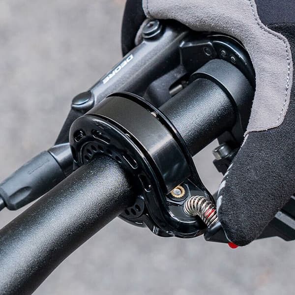 Cykelringklocka i Q-form 100 dB - svart