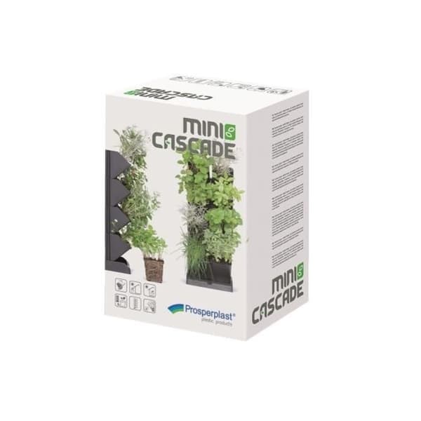 Vertikal trädgård Mini Cascade vit med Prosperplast örtsax