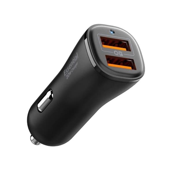 Spigen Essential EV302 - Bil-laddare 2x USB-A 30 W (svart)