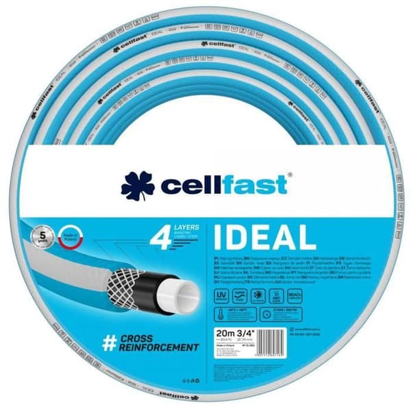 CELLFAST IDEAL 3/4 20m 10-260 4-lagers trädgårdsslang