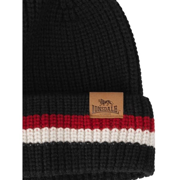 Stickad ensemble - LONSDALE - Butleigh - Svart - 100% polyakryl - Chic