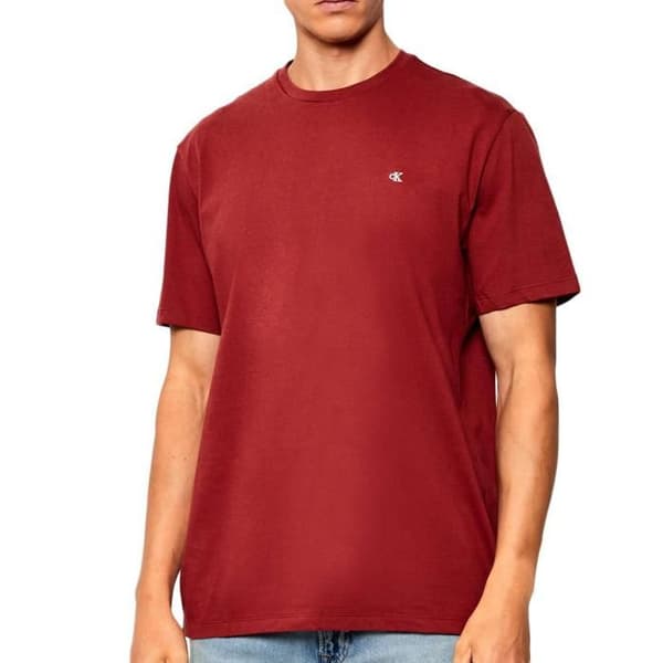 Röd T-shirt Herr Calvin Klein Jeans Classics