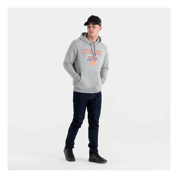 New York Knicks NBA hoodie - ljusgrå