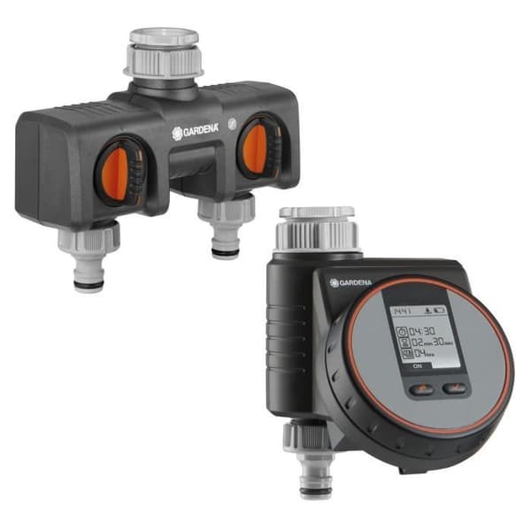 Programmeringssats - GARDENA - Flex 1890 + 2-kretsväljare 8193 - Trädgårdsbevattning - 2 års garanti
