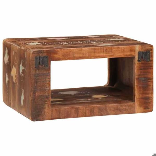 vidaXL Sängbord Brun 45 x 30 x 24 cm Återvunnet Trä Solid 4104578