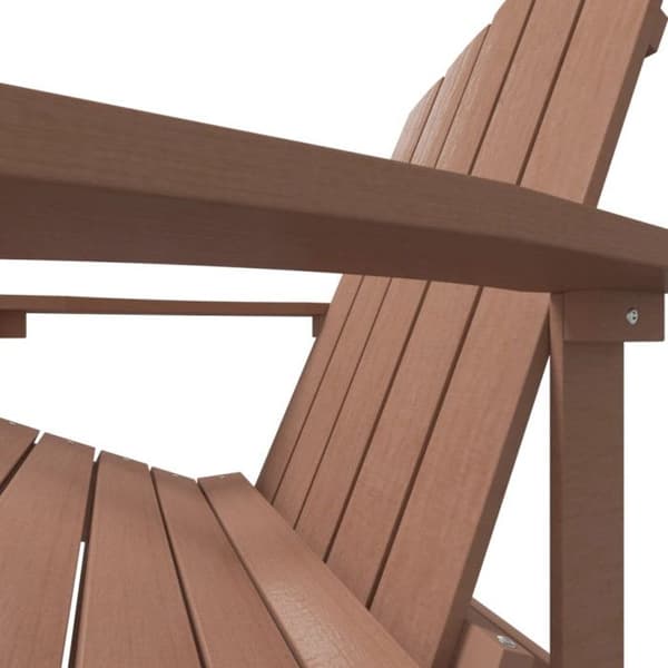 vidaXL Garden Adirondack Stol HDPE Brun