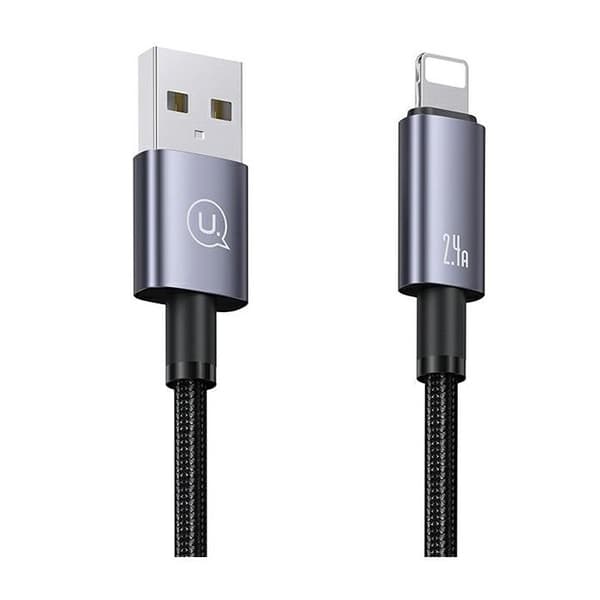 USB till Lightning-kabel USAMS 2 m, snabbladdning, stål
