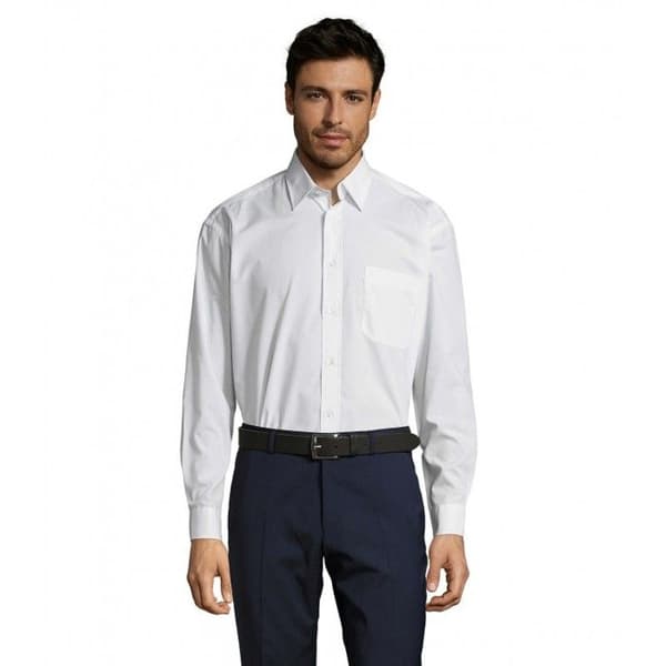 Chemise Sol's Baltimore - medelblå
