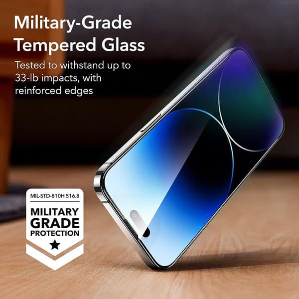 Fodral för iPhone 14 Pro (3-pack) - Härdat Glas ESR - Transparent