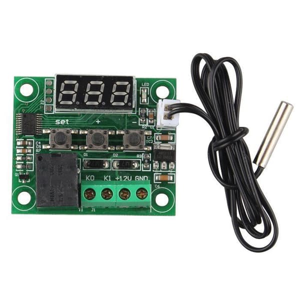 Rumstermostat - HALJIA - 1 - DC 12V -50 till +110°C - Relä 10A
