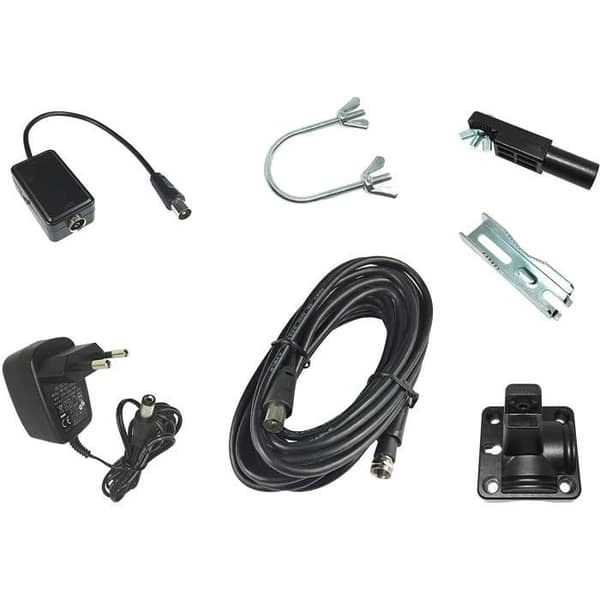 Antenna - XORO - HAN 600 - DVB-T/T2 - 5dBi - Förstärkare 30dB - Vit