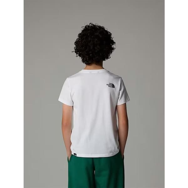 T-shirt - THE NORTH FACE - Simple Dome - Barn - Vit - 60% bomull/40% polyester