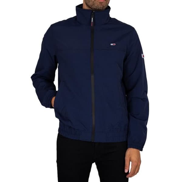 Tommy Jeans Essential Casual Bomberjacka för män, blå