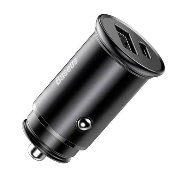 Bil laddare - Baseus - ccalls-bs01 - Metall - 30W - USB A+C