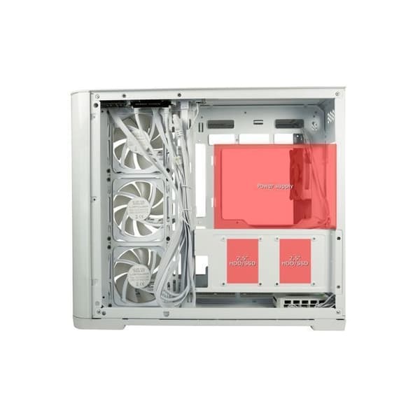 Speldatorlåda - LC-Power Gaming 8001W Pro-Storm Light - Kompatibel ATX - Modern design