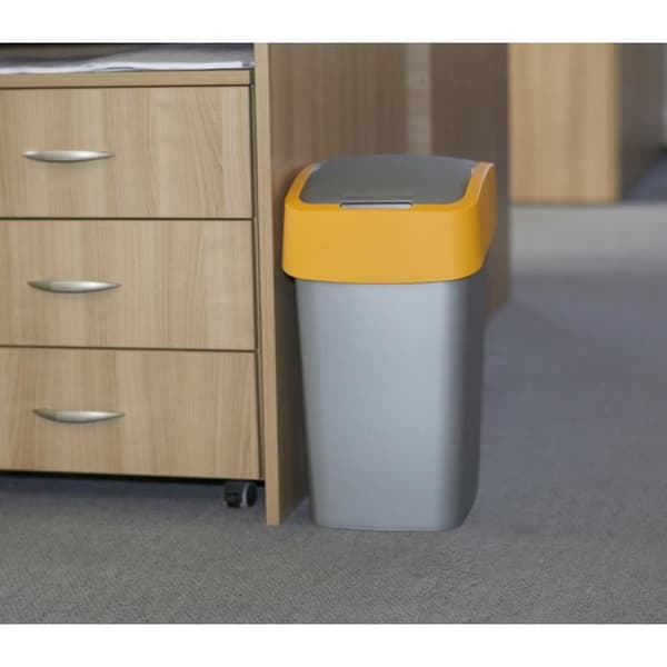Soptunna - Flipbin - 25 l - Grå - Plast - Inomhus