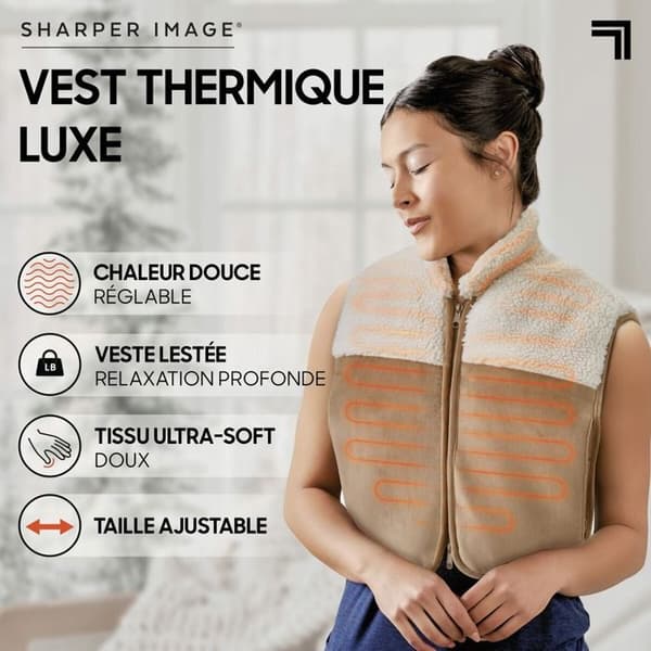 Massör Sharper Image LUXE värmeväst