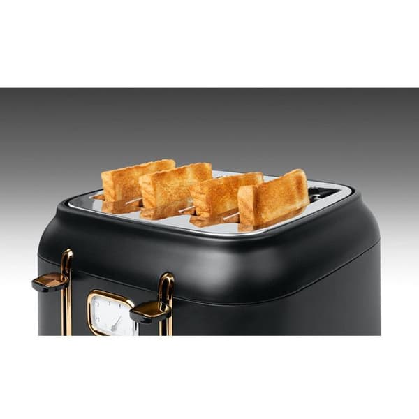 Muse MS-131BC - Brödrost - 4 platser - 1800W - Rostfritt stål