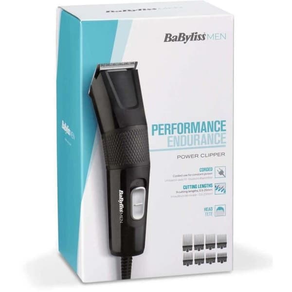 Hårklippare - BaByliss E756E - XL 45 mm rostfria blad - 8 klippguider