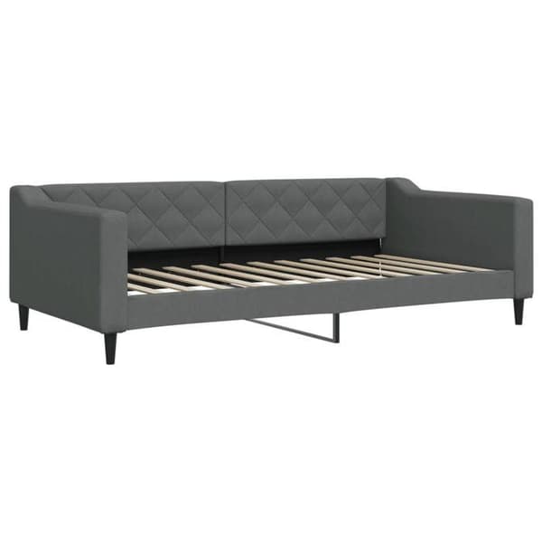 vidaXL Mörkgrå sängsoffa 100x200 cm tyg 354167