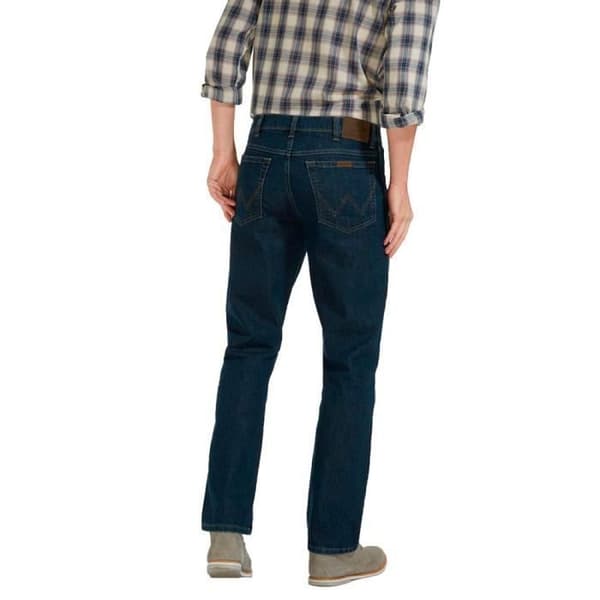 Wrangler Regular Fit Jeans L32 - WRANGLER - Herr - Blå - Hög midja