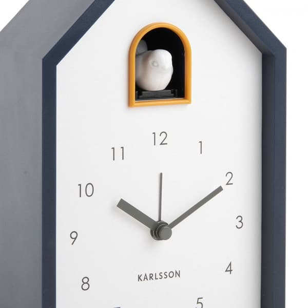 Väckarklocka - Karlsson - Modern Gökur - Grå - Mixad - Batteri ingår ej