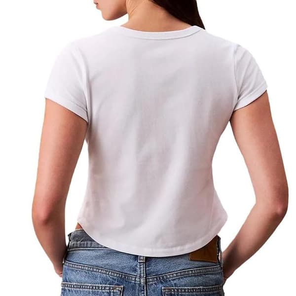 T-shirt Vit Dam Calvin Klein Jeans Baby Tee