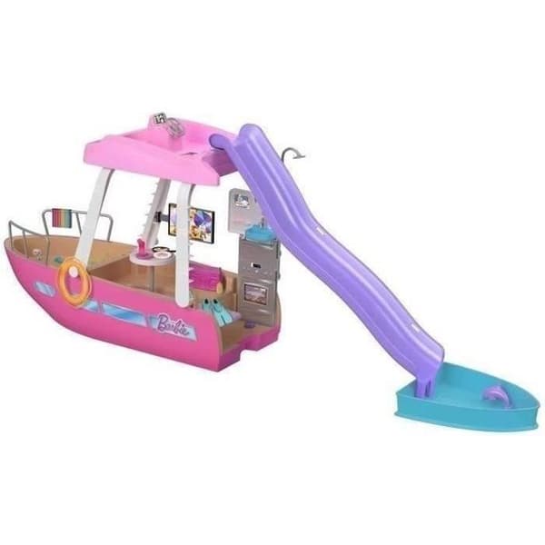 Barbie®-Drömbåt-Båt, pool, rutschkana, tillbehörsset HJV37