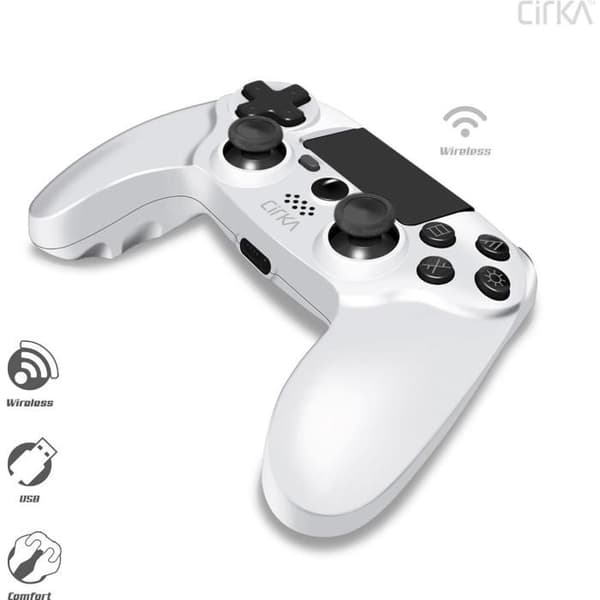 Spelkontroll - Cirka NuForce - Trådlös - Kompatibel med PS4/PC/Mac - Vit