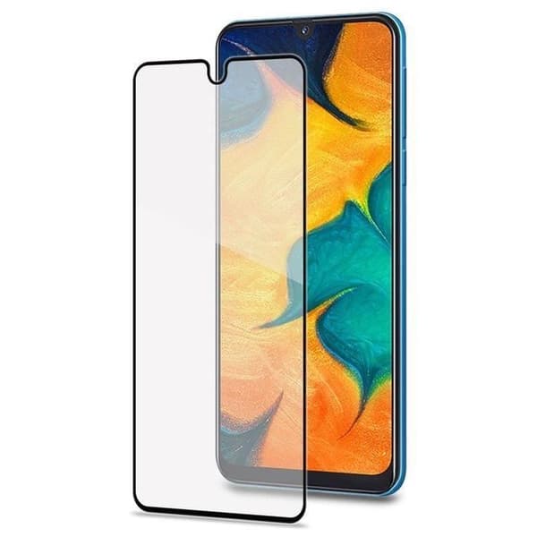 Celly - Hammarslag Glas Hel Galaxy A40 Svart.