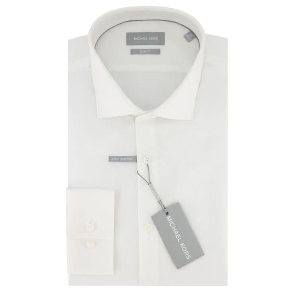 Slim fit stretchskjorta utan förpackning Michael Kors Poplin