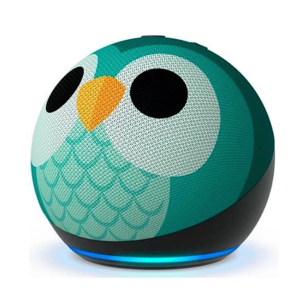 Intelligent högtalare - AMAZON - Echo Dot Kids 5:e generationen - Mocho (grön) - Förbättrad ljud - LED-indikator
