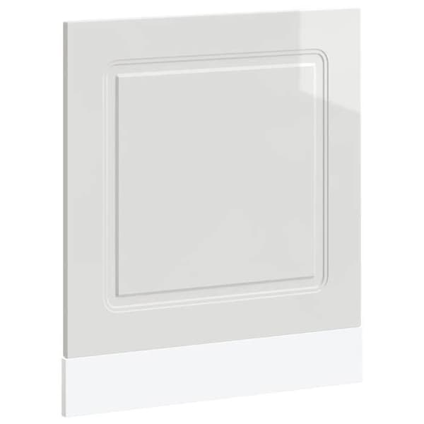 vidaXL Diskbords-panel Kalmar vit glans 60x1,5x57 cm 853659