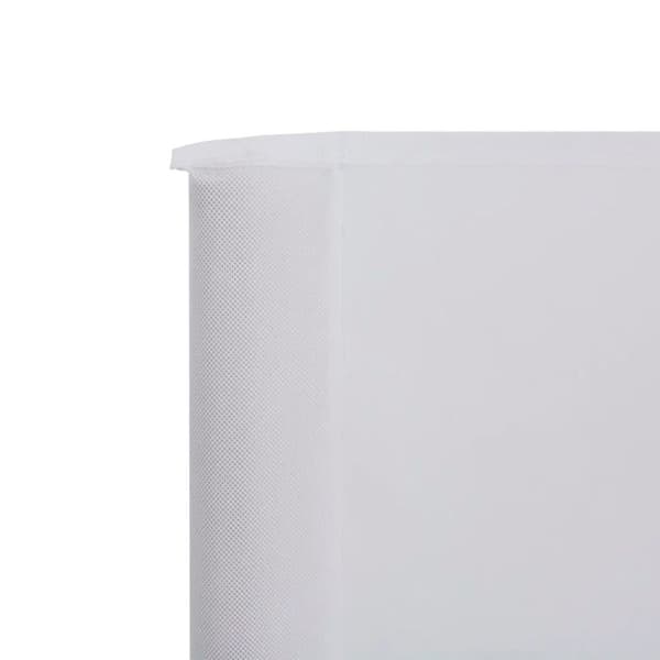 Paravent - vidaXL - 6 paneler - Non-woven tyg - Trä - Elegant utomhus