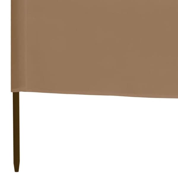 vidaXL 3-Panel Skärm Tyg 400 x 160 cm Taupe
