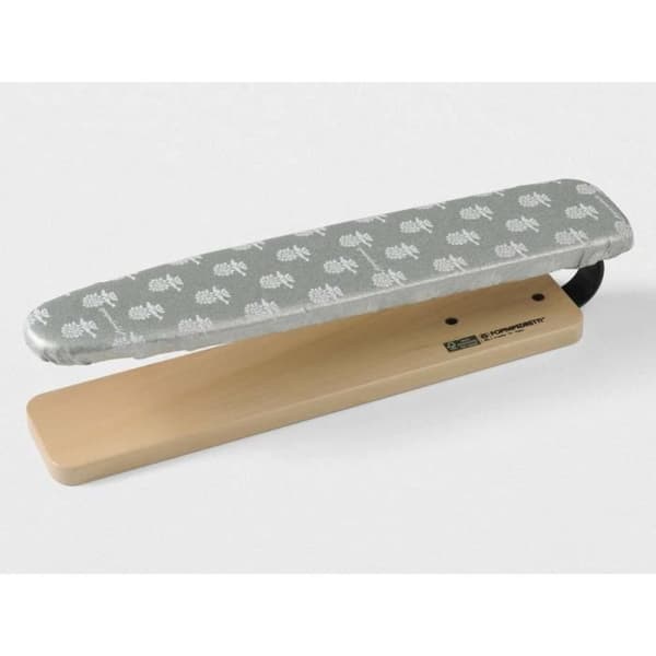 Foppapedretti LoStiramaniche, Strykbräda med ärmar, Aluminium, Bomull, Polyester, Strykjärn, Svart, Grå, Vit, Trä